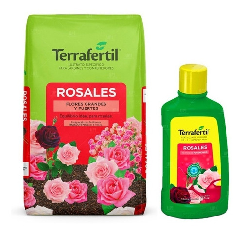 Sustrato Rosales 20lt Terrafertil Con Fertilizante 750c Grow