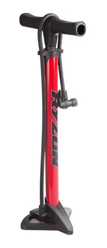 Inflador De Pie Bicicleta Ryzon Gf37 Rever Acero Nitrobikes