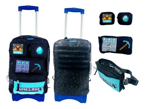 Escribe un reporte estar parque Natural Mochila Minecraft Ruedas | MercadoLibre 📦