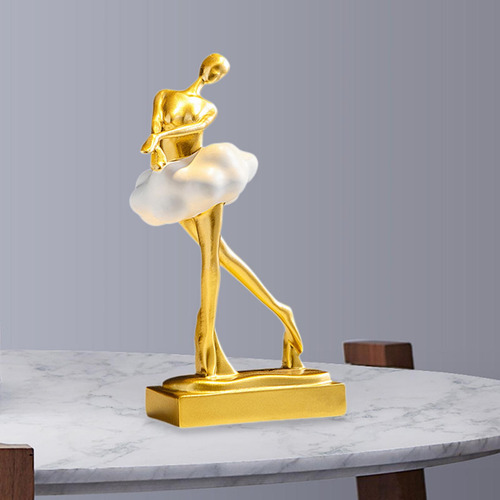 Estatua De Bailarín De Ballet Ornamento De Altura 22 Cm