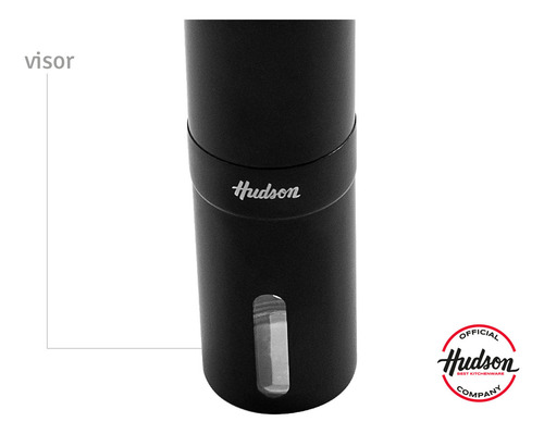 Hudson MOCA3 Molinillo De Cafe Manual Muelas Acero Inoxidable Color Negro Mate