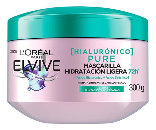 Elvive - Crema Tratamiento -  Hialuronico Pure - 300ml