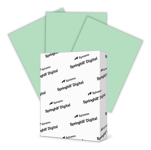 Papel De Cartulina Verde 21,6 X 28 Cm 250 Hojas 70 Lbs