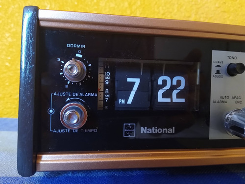 Bonito Radio Reloj National Klarín De 1973 / Am (Usado)