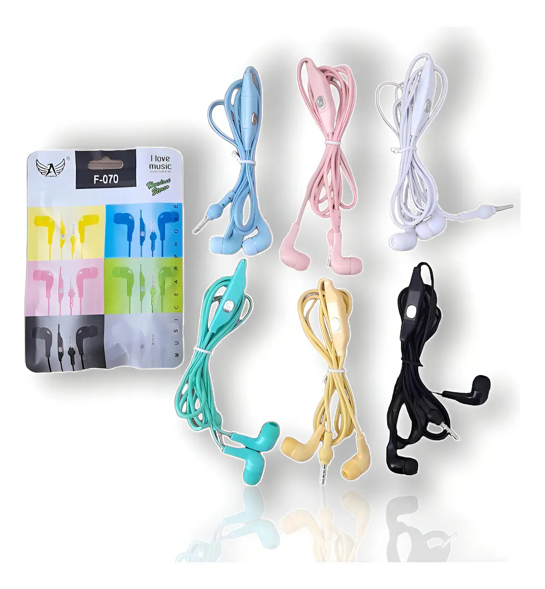 Kit 10 Fones de Ouvido In-ear com Microfone P2 Altomex Cores Variadas