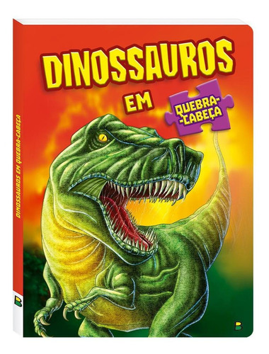 Livro Dinossauros Em Quebra-cabeça