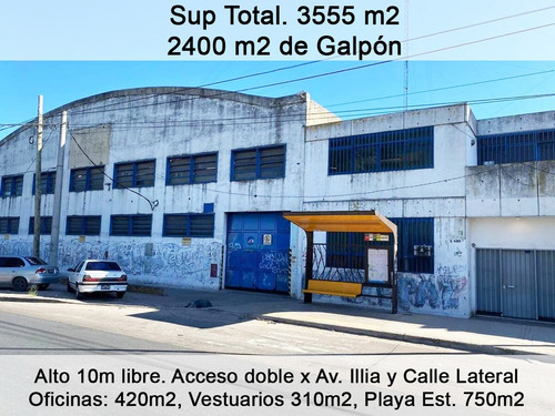 Galpón Con Playa Est., Oficinas, Vestuarios, Doble Acceso