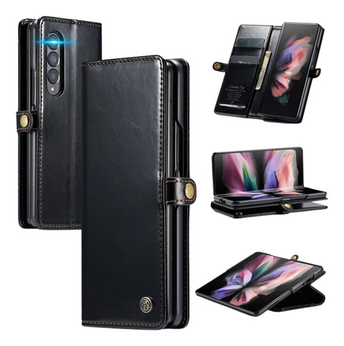 Funda Estuche Para Samsung Z Fold 4 Cuero Original Caseme