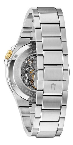 Imagen 2 de 7 de 98a224 Reloj Bulova Mecanic Automatic Para Caballero Platead