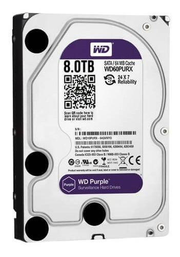 Disco Duro Interno Western Digital Wd Purple Wd81purz 8tb