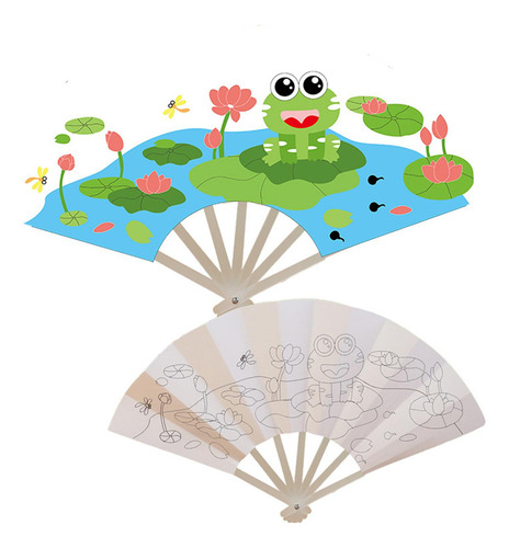 Y Abanico De Mano For Fiestas Infantiles En Colores