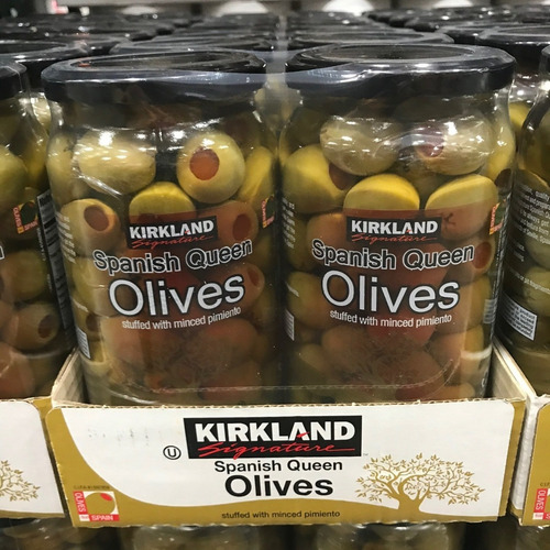 Imagen 4 de 7 de Aceitunas Kirkland Españolas Aceitunas Rellenas Pimentón