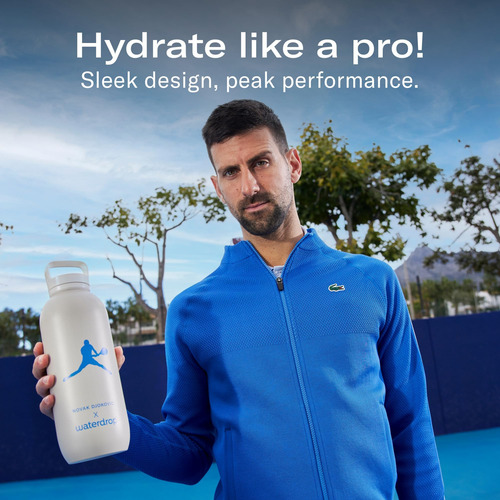 Waterdrop Microdrink X Novak Djokovic Botella De Acero 47 Oz