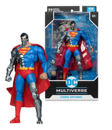 Boneco Cyborg Superman Dc Multiverse Mcfarlane Lacrado