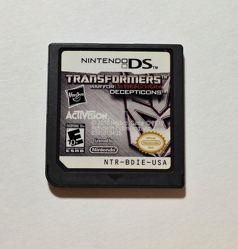Transformers War For Cybertron Decepticons Nintendo Ds O 3ds