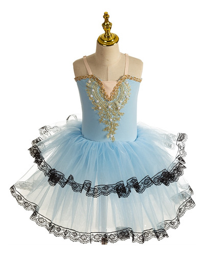 Falda De Tutú De Ballet Para Niñas Vestido Largo De Tul Sua