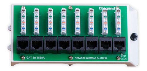 Modulo De Interfaz De Red Cat5e Con 8 Puertos Wifi