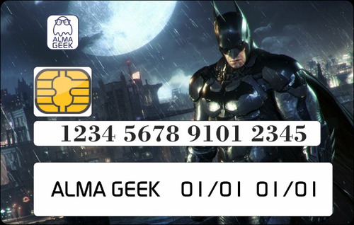 Batman - Adesivo Para Cartão