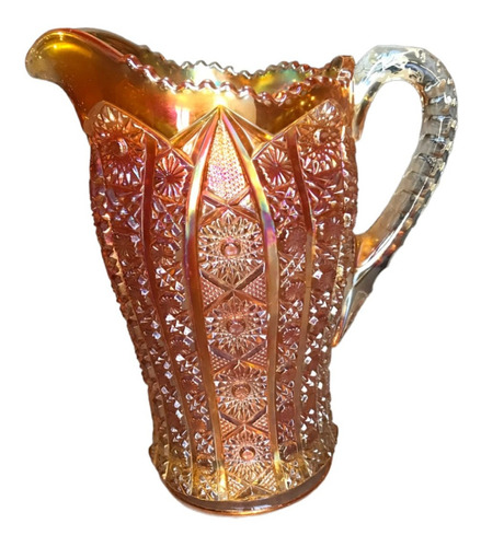 Jarra Cristal Vidrio Imperial Carnival Glass Calendula 