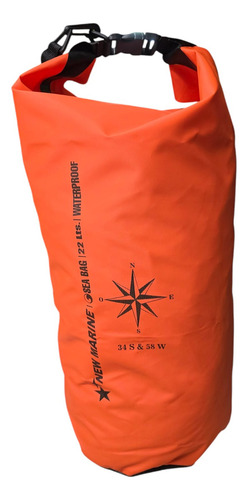 Combo Bolso Estanco 22 Litros + Sobre Estanco Grande Kayak Color Naranja