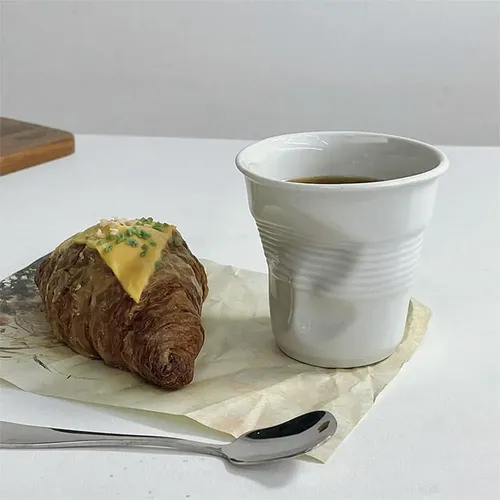 Caneca De Cerâmica Artesanal - Xícara De Café Italiana, F 40