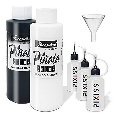 Pigmento De Resina Jacquard Pinata Blanco Y Mantilla Black B