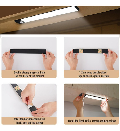 Aa Luz Led For Debajo Del Gabinete Con Sensor De Movimiento