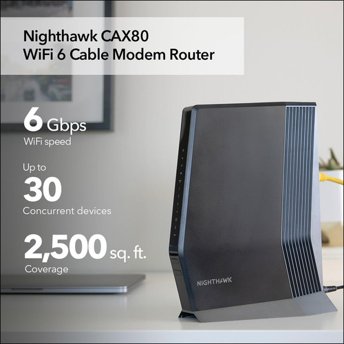 Módem De Cable Netgear Nighthawk Con Enrutador Wifi 6