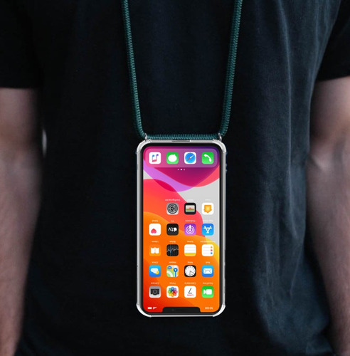 Imagen 5 de 8 de Funda Transparente Colgante Cordon Para Todos Los iPhone