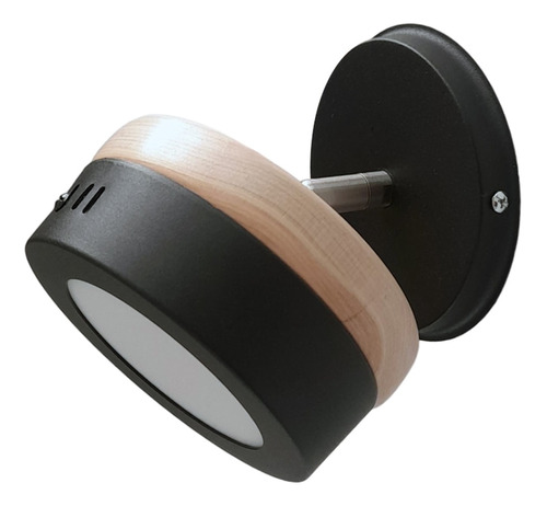 Aplique Pared Techo Led Movil Orientable Madera 6w Nordico