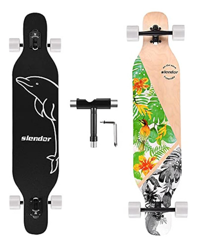 Slendor - Patineta Longboard De Madera De Arce