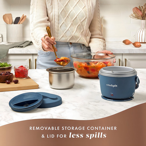 Lonchera Crockpot, Azul Pastel Portable, Capacidad 590ml