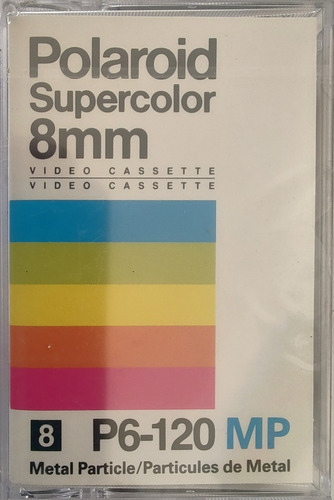 Cassette De Video 8 Mm Polaroid Supercolor 120 Mp