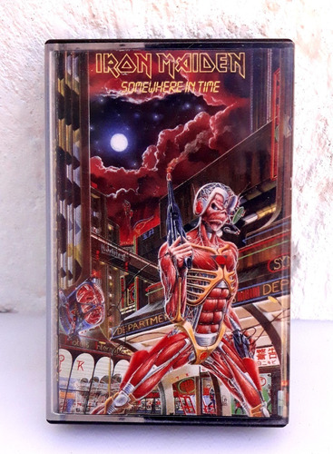 Casete Iron Maiden Somewhere In Time 1986 Ed Brasil Oka (Reacondicionado)