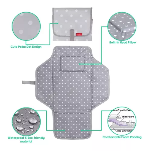 Cambiador bebé portátil Jyoko 100% impermeable White Star · El Corte Inglés