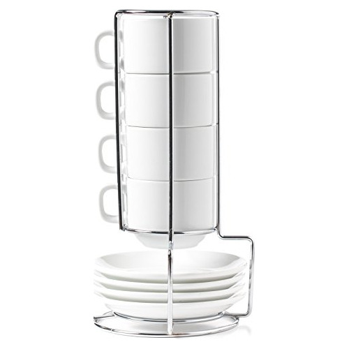 Huji Stack-capaces De Porcelana 4 Onzas Espresso Café Turco 