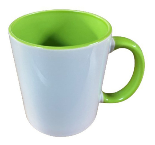 Imagen 1 de 5 de Taza Cerámica Asa E Int Color Personalizada 11 Oz (325 Ml)