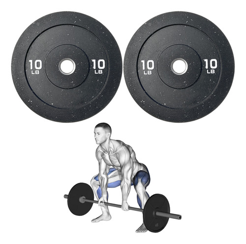 Par Discos Bumpers Hi Temp 10 Lb C/u Olímpicos Caucho Azote