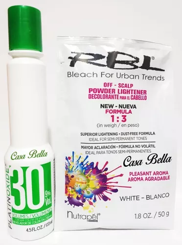 Kit Lowell Descolorantes Color Bleaching Powder + Emulsão Revelaroda Ox  05/20/30/40 Volumes - Brazil-Keratin