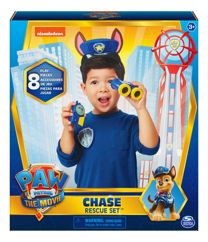 Set De Juego De Rol De 8 Piezas Paw Patrol Chase Movie Rescu