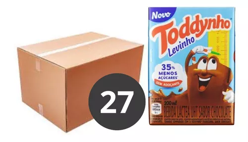 Bebida Láctea Uht Chocolate Toddynho 200ml Fardo 27 Unidades