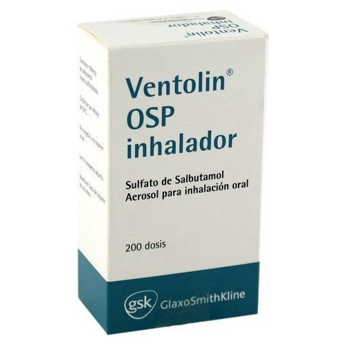 Ventolín® Osp Inhalador 200 Dosis (sulfato De Salbutamol)