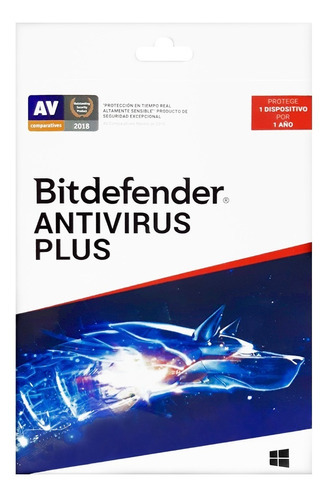 Bitdefender Antivirus Plus 1pc Licencia 1 Año