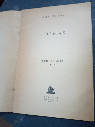 Walt Whitman. Poemas (Usado)