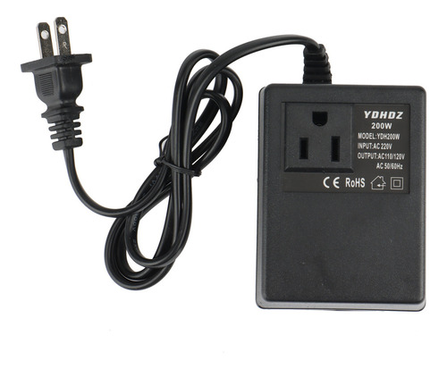 Transformador Convertidor De Voltaje De 200 W, 220 V A 110 V