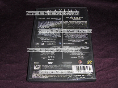 Fin De Los Tiempos & Dia Despues De Mañana 2 Peliculas Dvd (Usado)