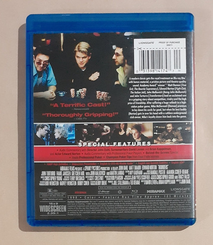 Rounders ( Apuesta Final - 1998) - Blu-ray Original