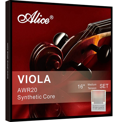 Set De Cuerdas Para Viola Synthetic Core