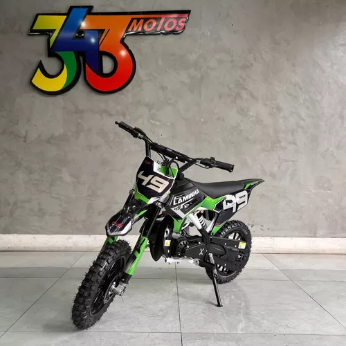 Moto Cross Trilha 125cc 4-tempos bz Apollo com Partida Elétrica e