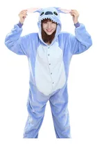 Comprar Kigurumi Stitch Azul Pijama Disfraz Mameluco Onesie Adulto